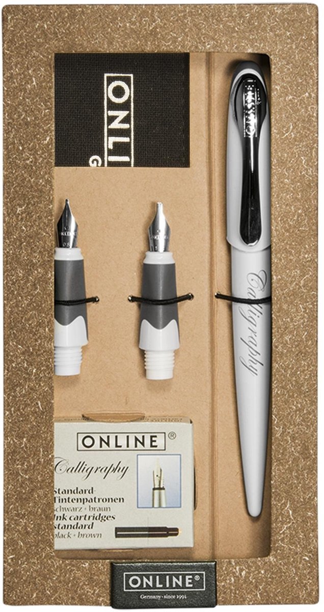 Omgoods - Calligraphy Vulpen met 3 Inktcartridges en Etui - Giftset