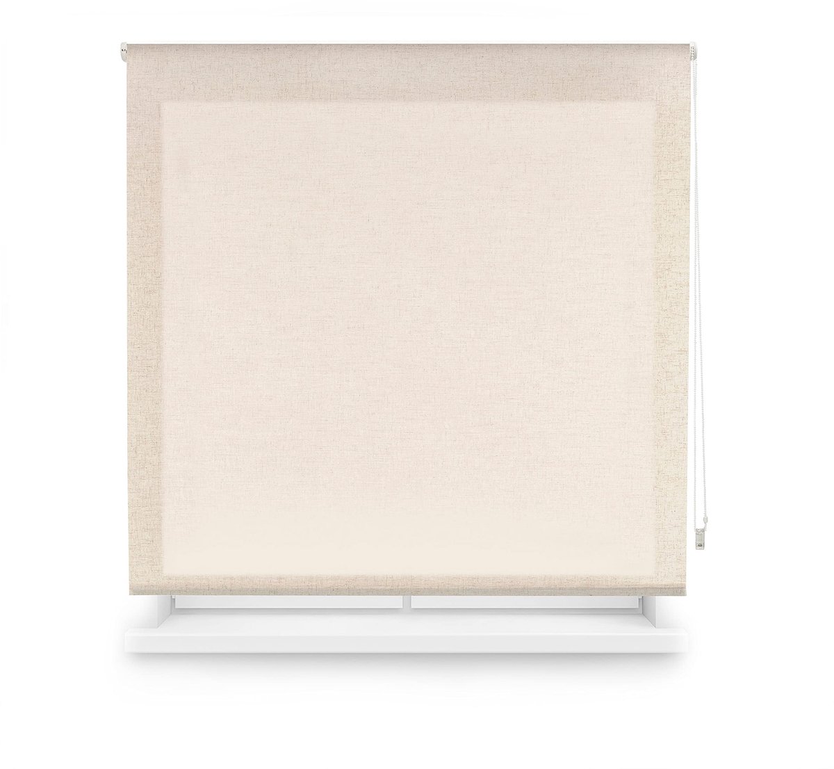 Omgoods - Natuurlijke Linnen Rolgordijn - Beige 100 x 200 cm