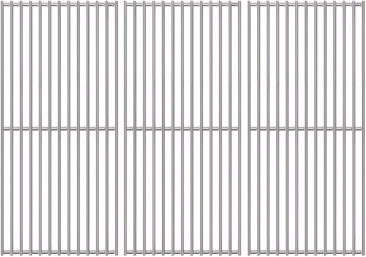 SnelShoppen - Roestvrij Stalen Grillrooster 41,5 x 70,5 cm voor Gasgrill, Perfect voor Feest, Tuin, Kamperen, BBQ en Buitenkeuken