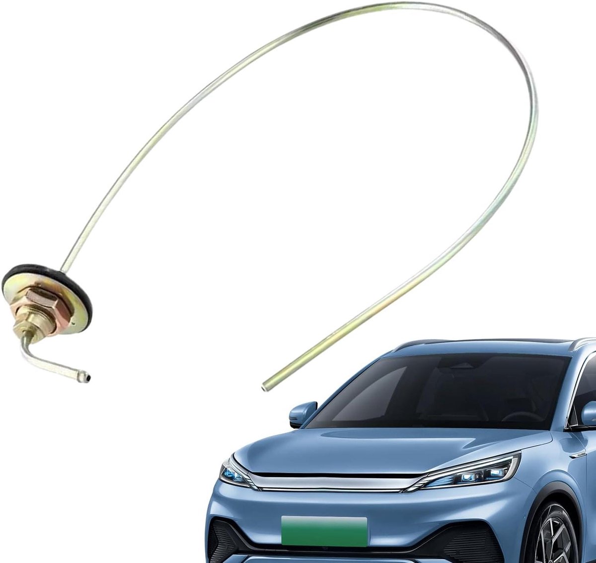 Parkeer Verwarmer Olie Opvanger - Luchtafvoer Oliepijp - Auto Onderhoud - Vooraf Uitgelijnde Montagesleuven - 60 cm - Zwart