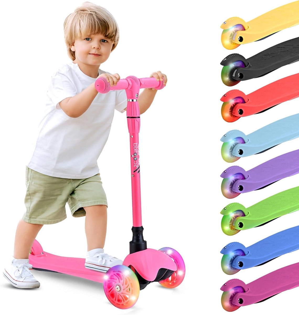 Kinderstep - Step Driewieler - Buiten Spelen - Verstelbaar Stuur - 63.5cm - 72.5cm - Watermeloen