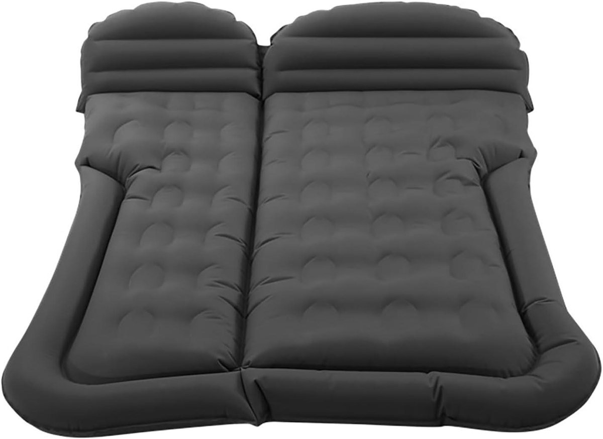 Autoluchtmatras - Opblaasbaar Bed Auto - Reizen en Kamperen - Flexibel Meerkamerontwerp - 175 x 130 cm - Zwart