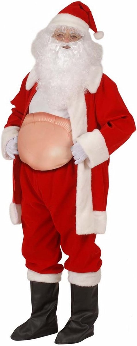 SnelShoppen - Opblaasbare Buik voor Santa Claus Kostuum - Inflatable Belly of Bump - Carnaval, Halloween, Themafeest, Feestaccessoire - Unisex, Maat:
