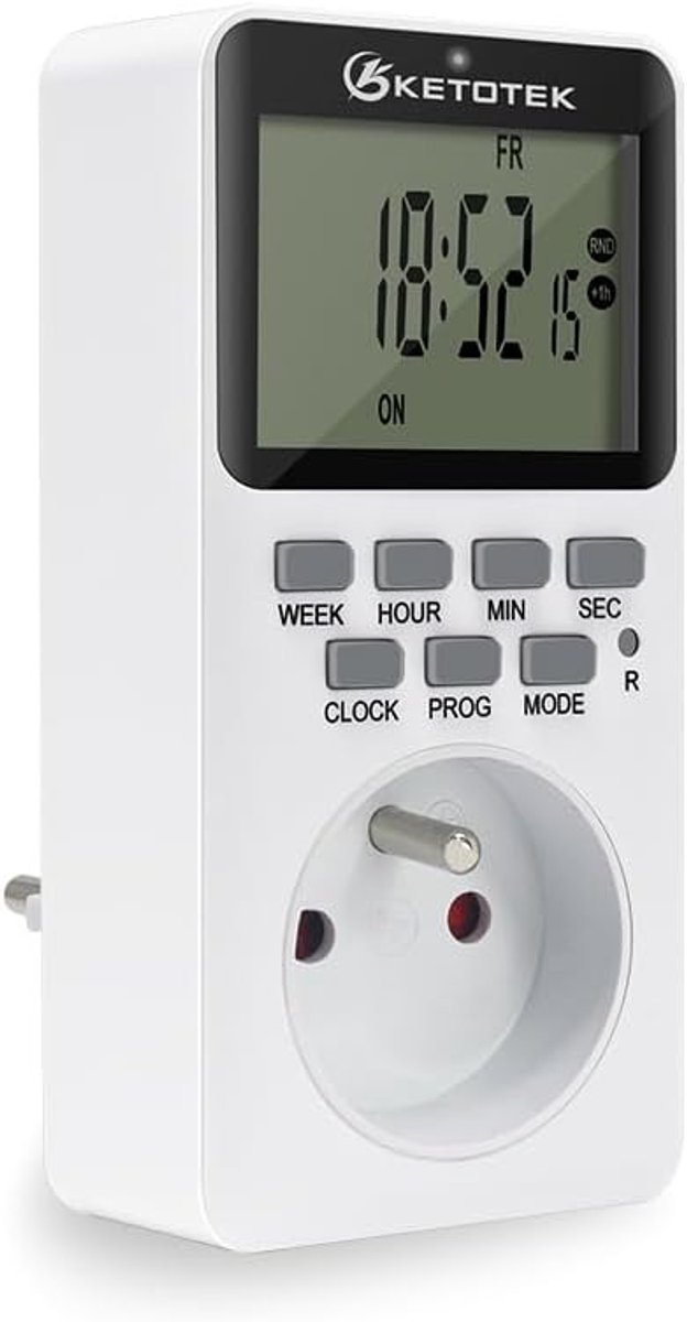Digitale Tijdklok met Alarmfunctie, Grote Weergave en Energiezuinige Technologie