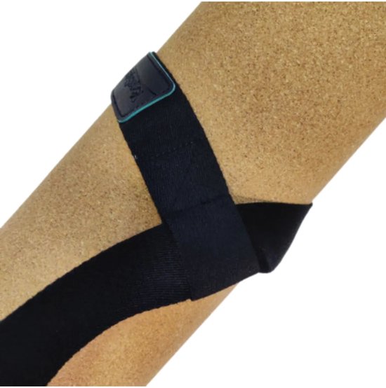 Draagriem met schuifsysteem voor yogamat zwart — afbeelding 3