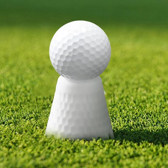 Golf Tee Houder - Bal T-shirts - Golf Training - Onbreekbaar TPU Materiaal - 5 cm Hoogte - Wit van GOLF — afbeelding 4
