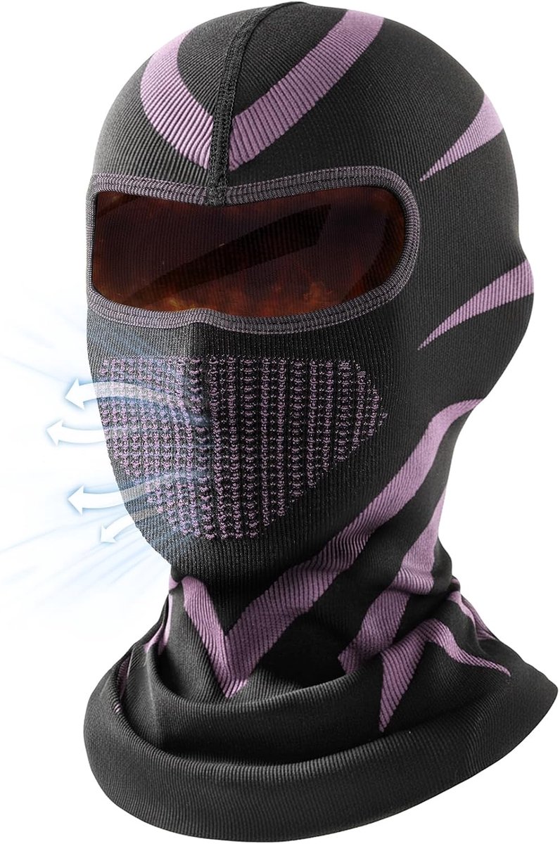 halswarmer voor dames en heren, warme bivakmuts, motorfiets, winddicht, multifunctioneel skimasker, sport, elastische slangsjaal voor bandana, fietsen, fietsen