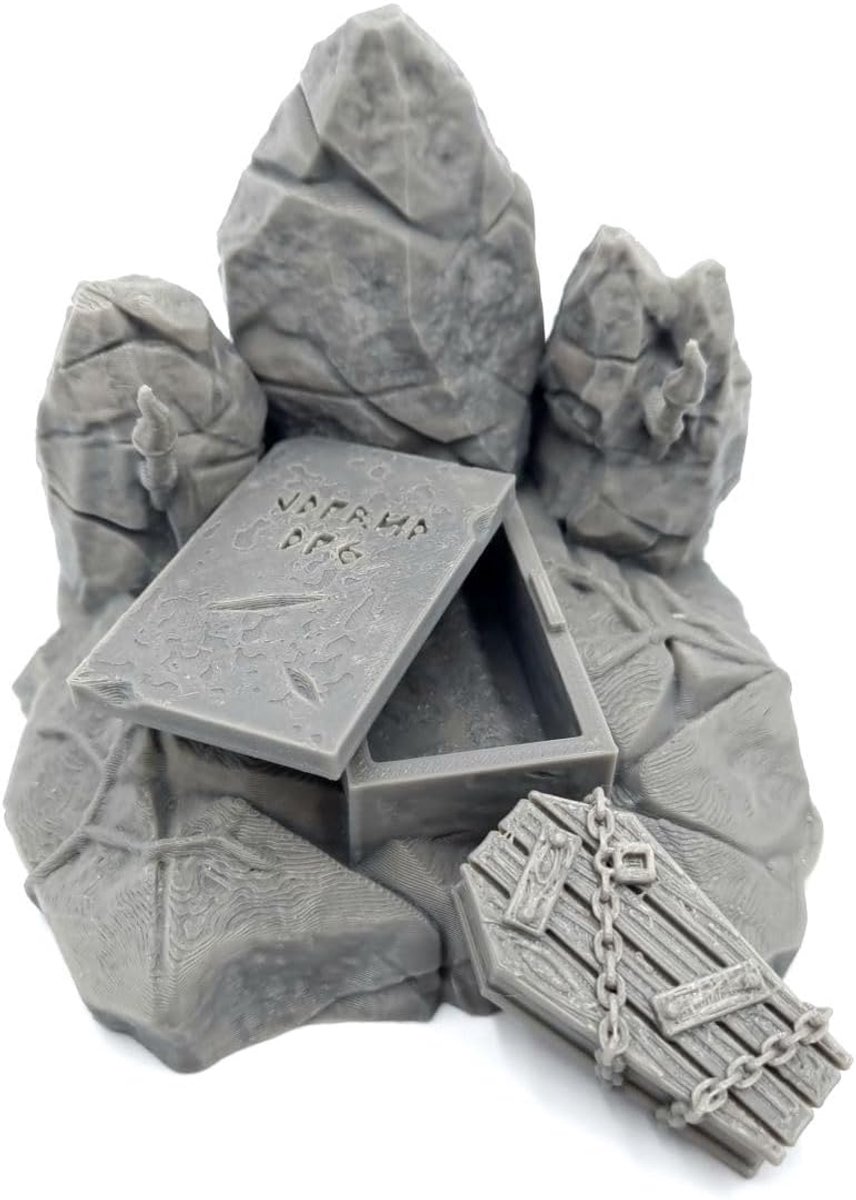 - Fantasy Grave Rocks - Scatter Terrain Scenery voor Tafelblad & RPG 28-32mm Miniaturen Wargames, Props DnD & D, 3D-geprint en overschilderbaar