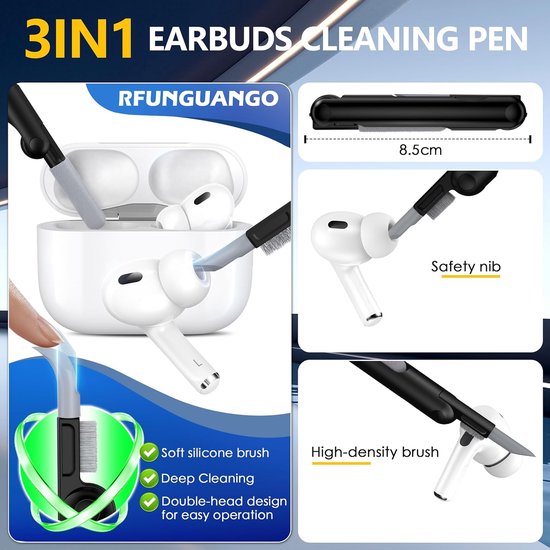 Compatible with AirPods Pro 2nd Generation Case, Military Hard Shell Protective Case with Lock Compatible with AirPod Pro 2 Charging Case (2023/2022/2019),Zwart — afbeelding 2