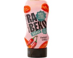 Rabeko Zero Sauce - Sweet Hot Chili, 1 x 350ml - gezond en caloriearm voor salades, frietjes, burgers en meer - zonder suiker, weinig vet en koolhydraten, glutenvrij en lactosevrij