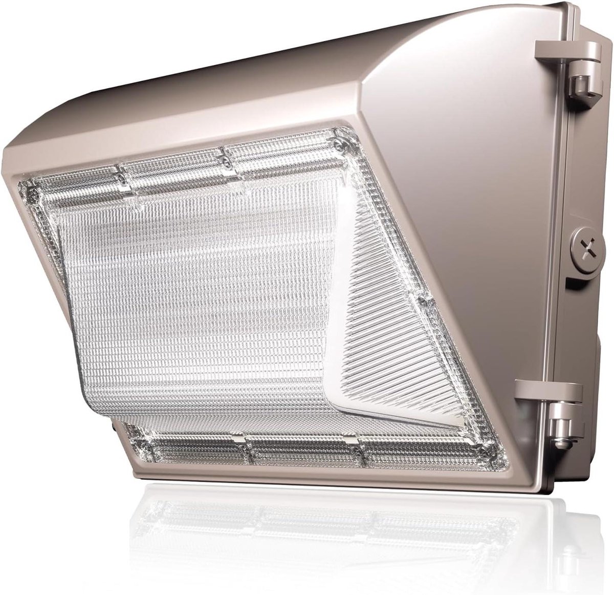 LED Wandlamp - Buitenlamp Fotocel - Beveiligingsverlichting - Automatisch Schemer tot Dageraad - 120W 15600LM - Brons