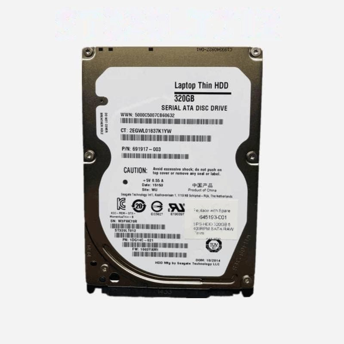 Interne Harde Schijf - Notebook HDD Opslagstation - Data Opslag - SATA 6 Gb/s Interface - 2.5 Inch 7mm - Zilver