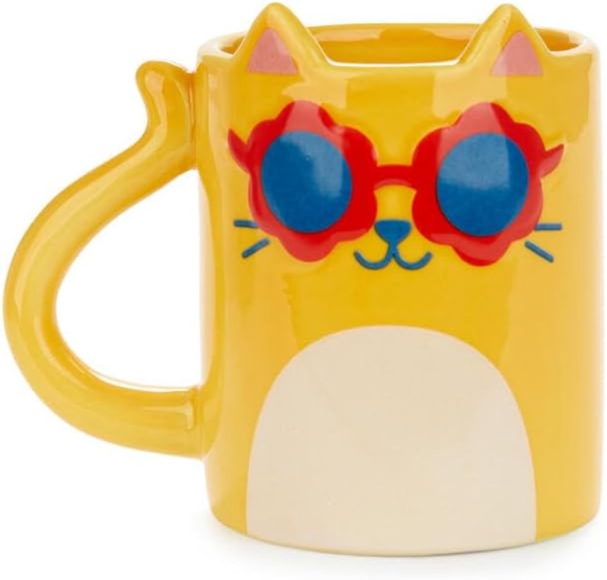 Mok Cool Cat Kleur Geel Kat Persoonlijkheid Koffie Keramisch 350 ml