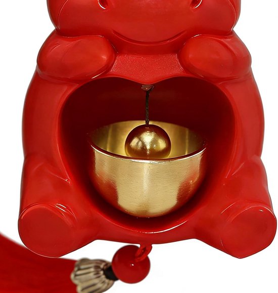 Magnetische Deurbel - Entree Melder - Bezoekers Welkom - Paardenvorm Design - 16 x 8 x 8 cm - Rood — afbeelding 5