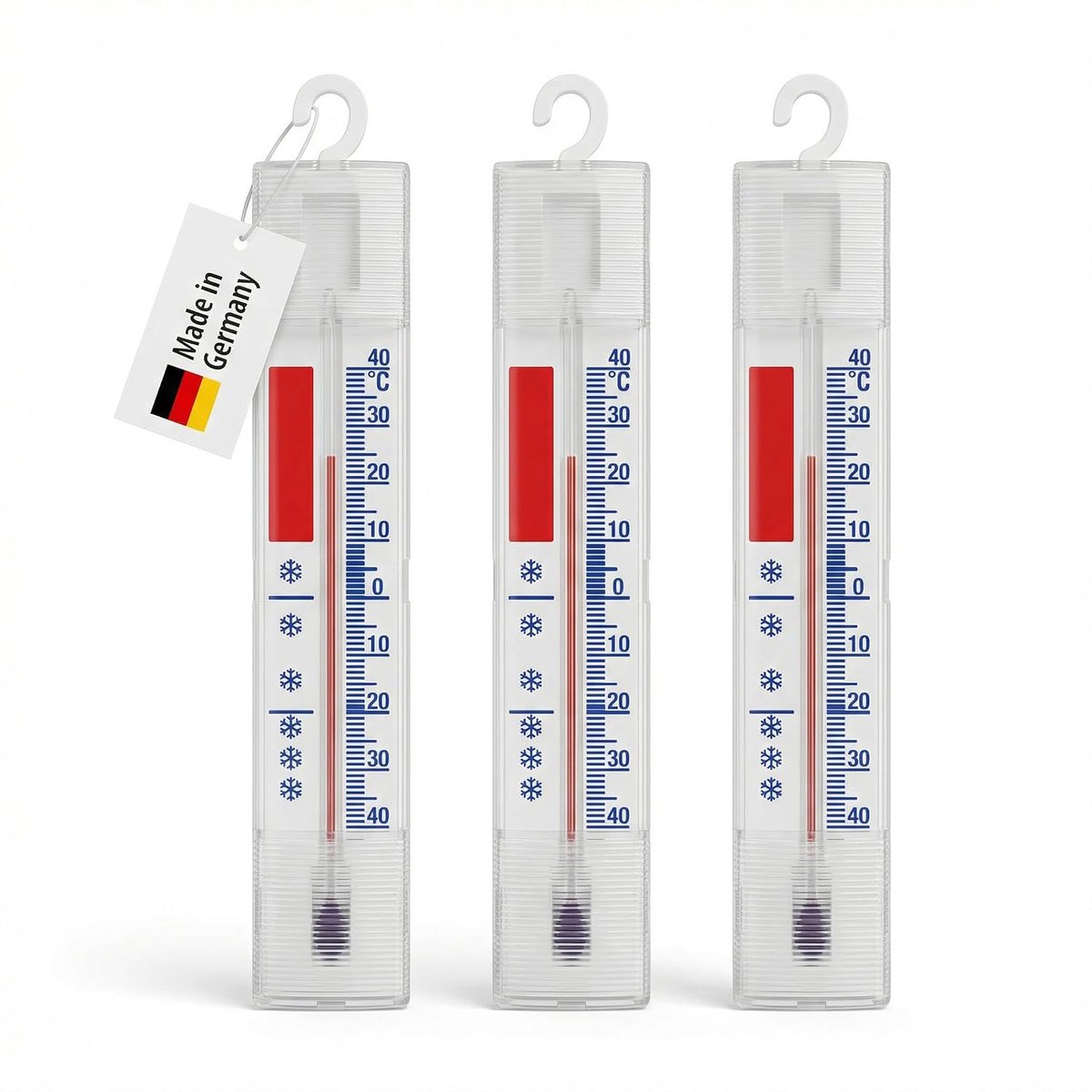 Thermometers met haken, temperatuurbereik +/- 40 °C, ook geschikt