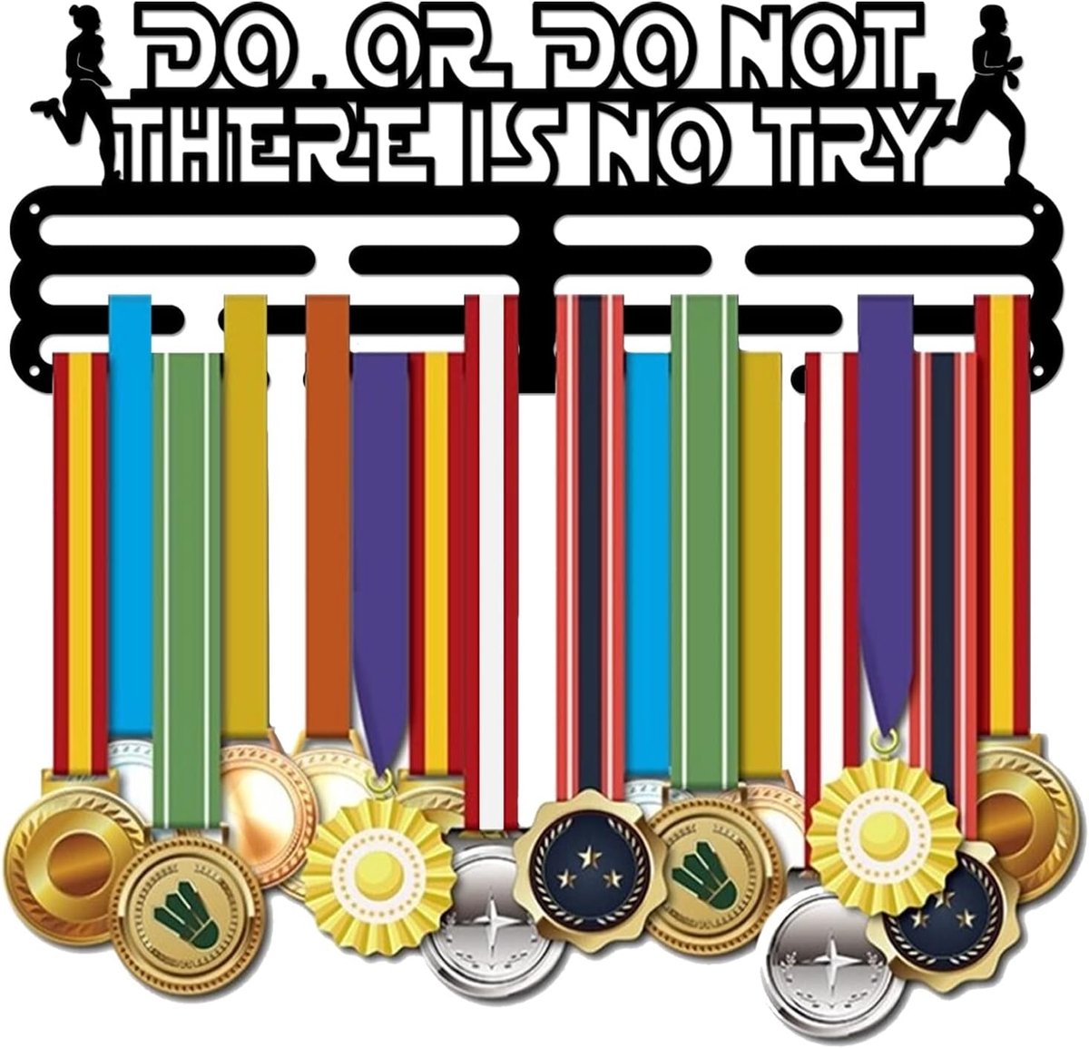 Inspirational Running Medaille Houder 60+ Medailles Display Hanger