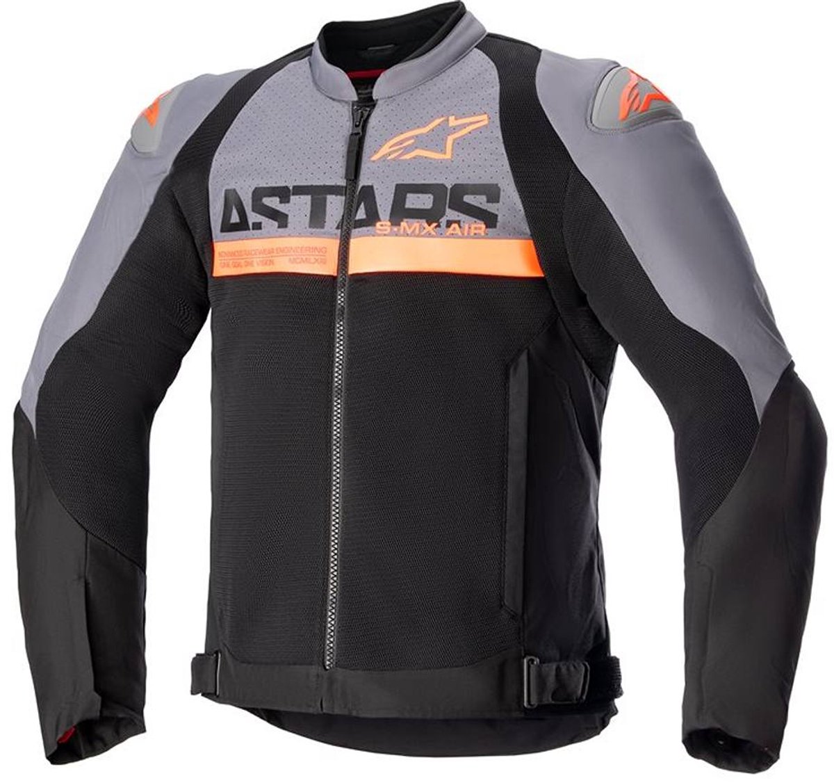 Alpinestars SMX Air Jas Donkergrijs Zwart Oranje Fluo - Jas