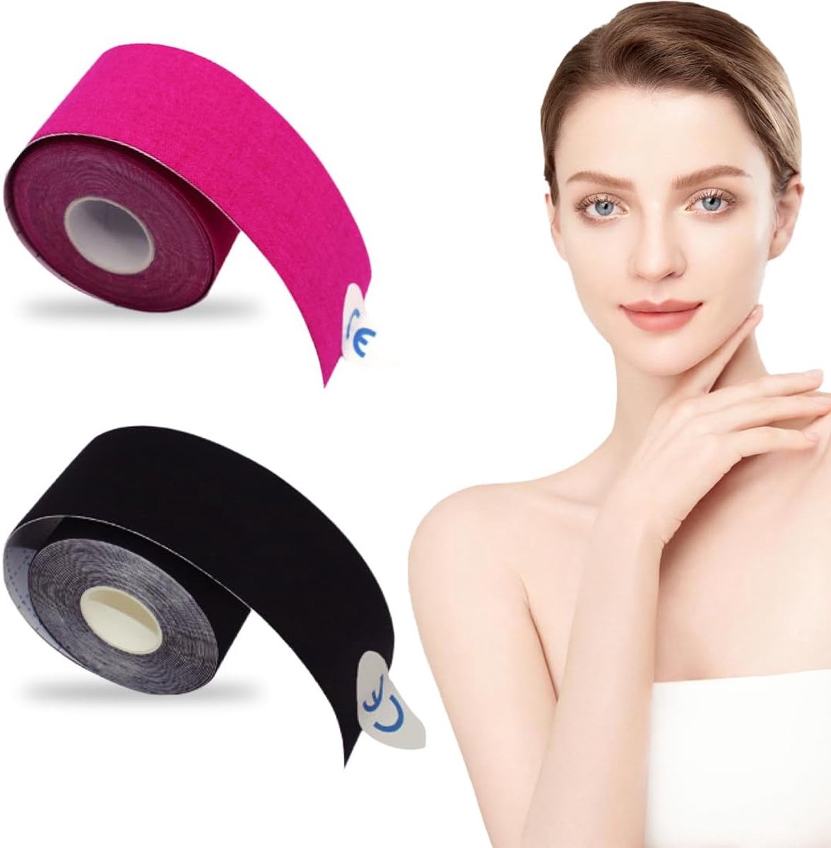 2 stuks facelifttape, lifting tape voor het gezicht, anti-rimpel tape
