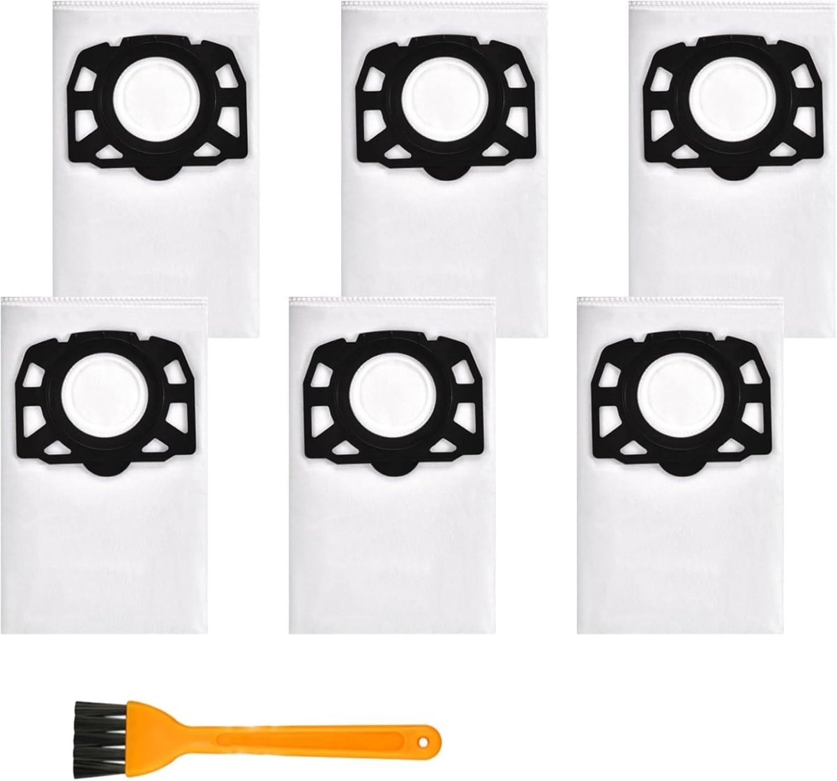 Lot van 6 stofzuigerzakken voor Karcher Kfi 357 compatibel met Wd3