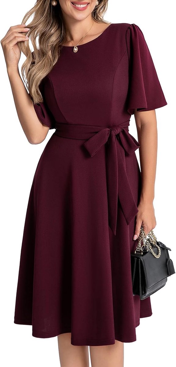 Cocktailjurk voor dames, klassieke stijl, formele jurk voor