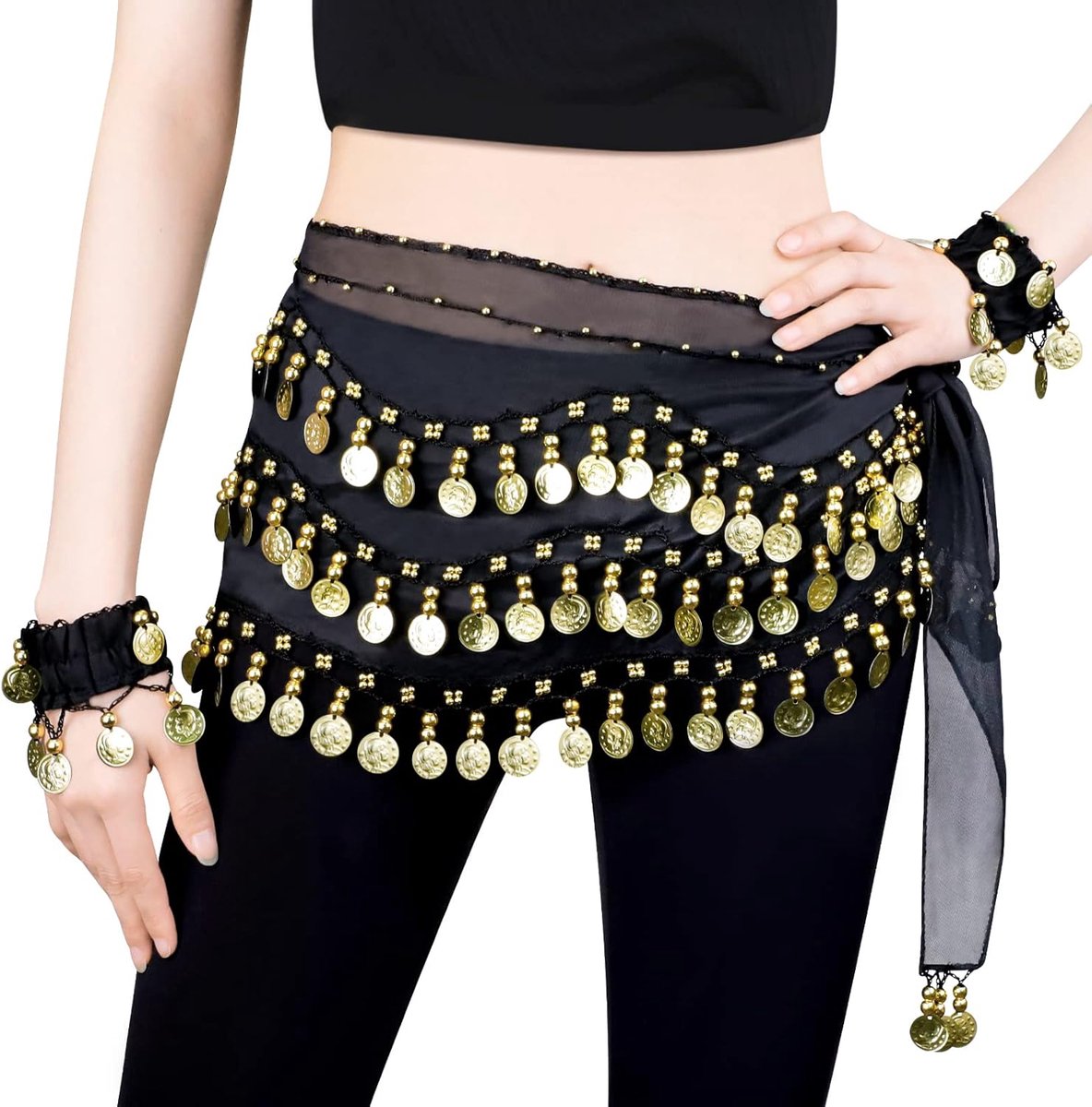 Heupdoek voor meisjes en dames, golvende vorm, rok, wrap met