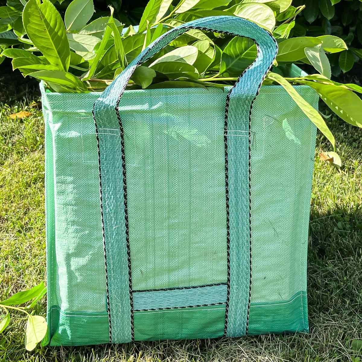 Tuinafvalzak 148L - Versterkt - Tecplast - Sc175Jd - Vierkant - Groen