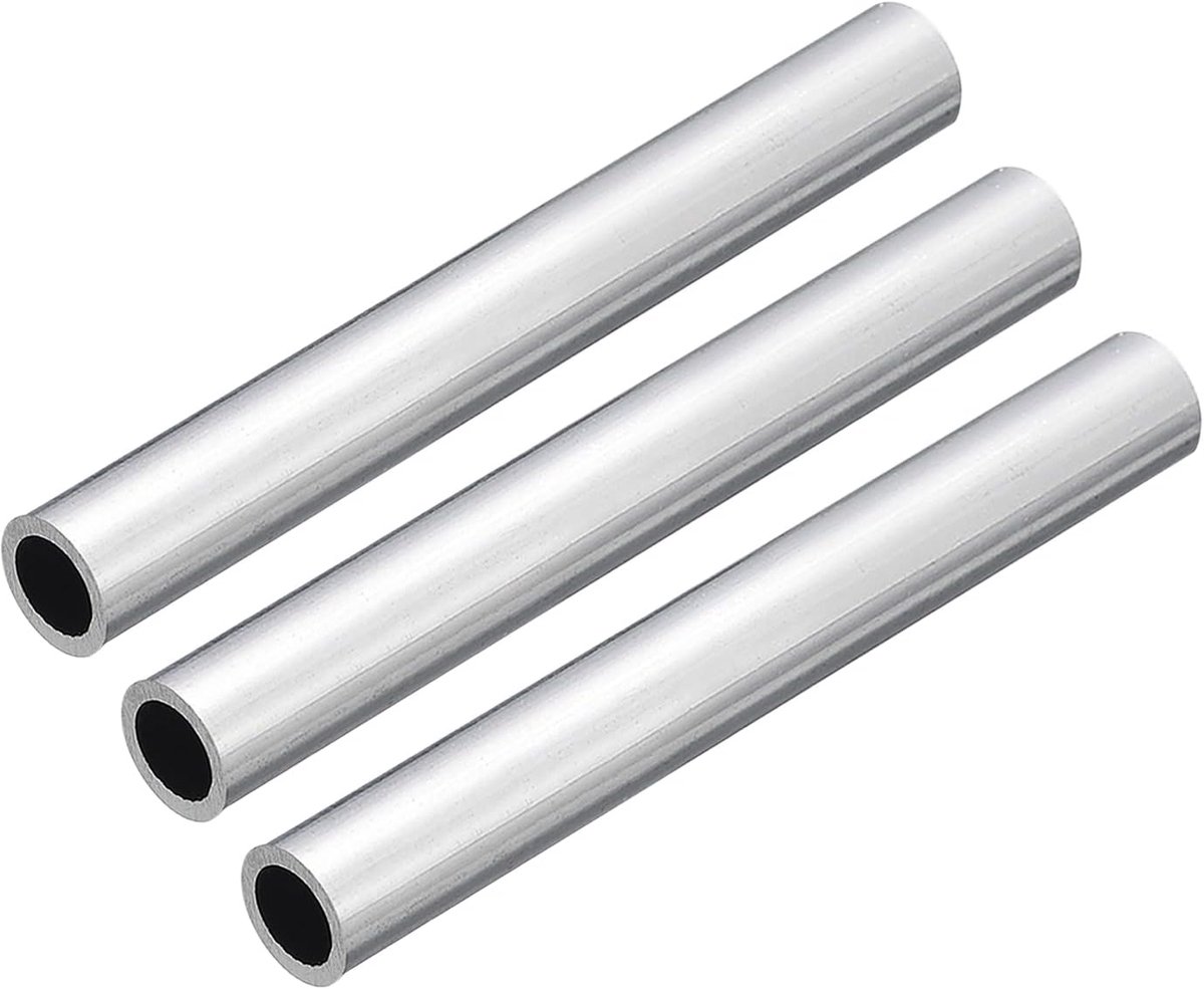 sourcing map 3 stuks 6063 aluminium ronde buis 14 mm Ad 10 mm