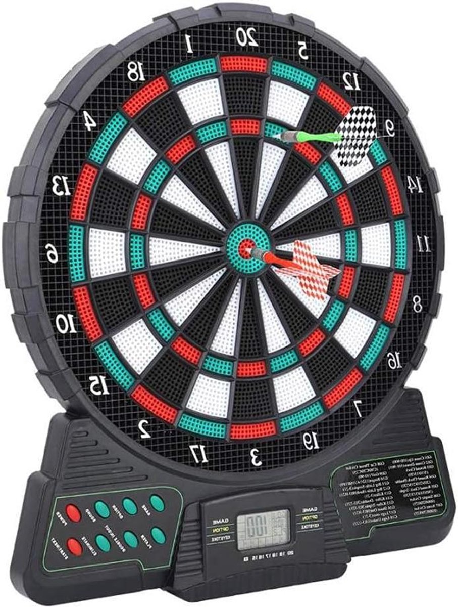 Elektronisch Dartbord - Dartspel Set - Oefenen Darten - Automatische Scoring - 12 inch - Zwart