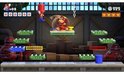Mario hangt aan een emmer boven Donkey Kong in een fabriek, met groene platforms en rode machines. 05 levens.