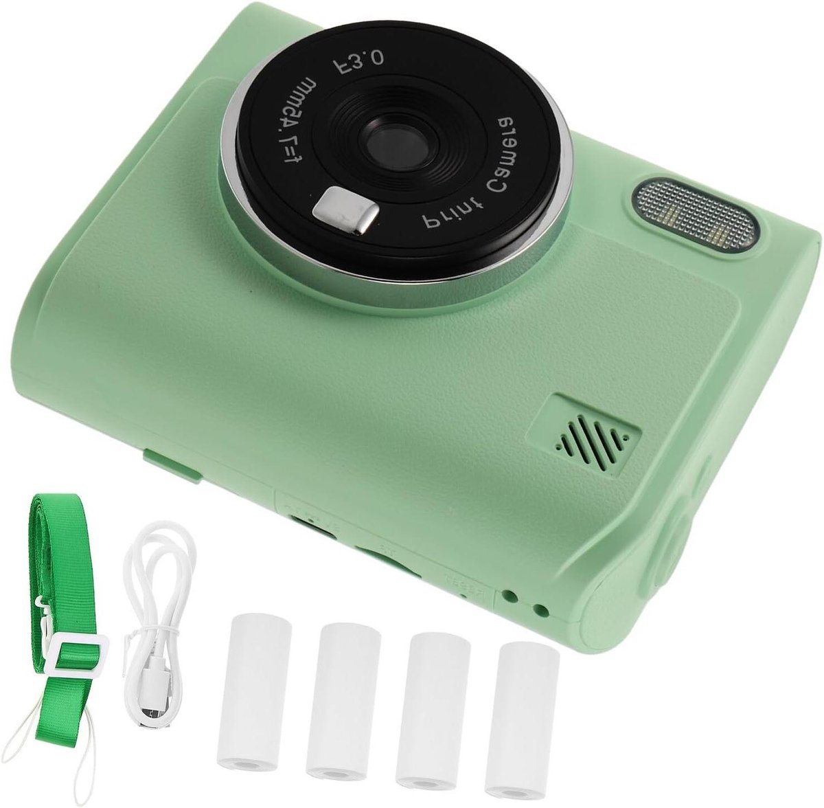 Direct Print Camera - Kinder Camera Instant Printer - Foto's Maken - Direct Print Fun - 11 cm breed - Groen