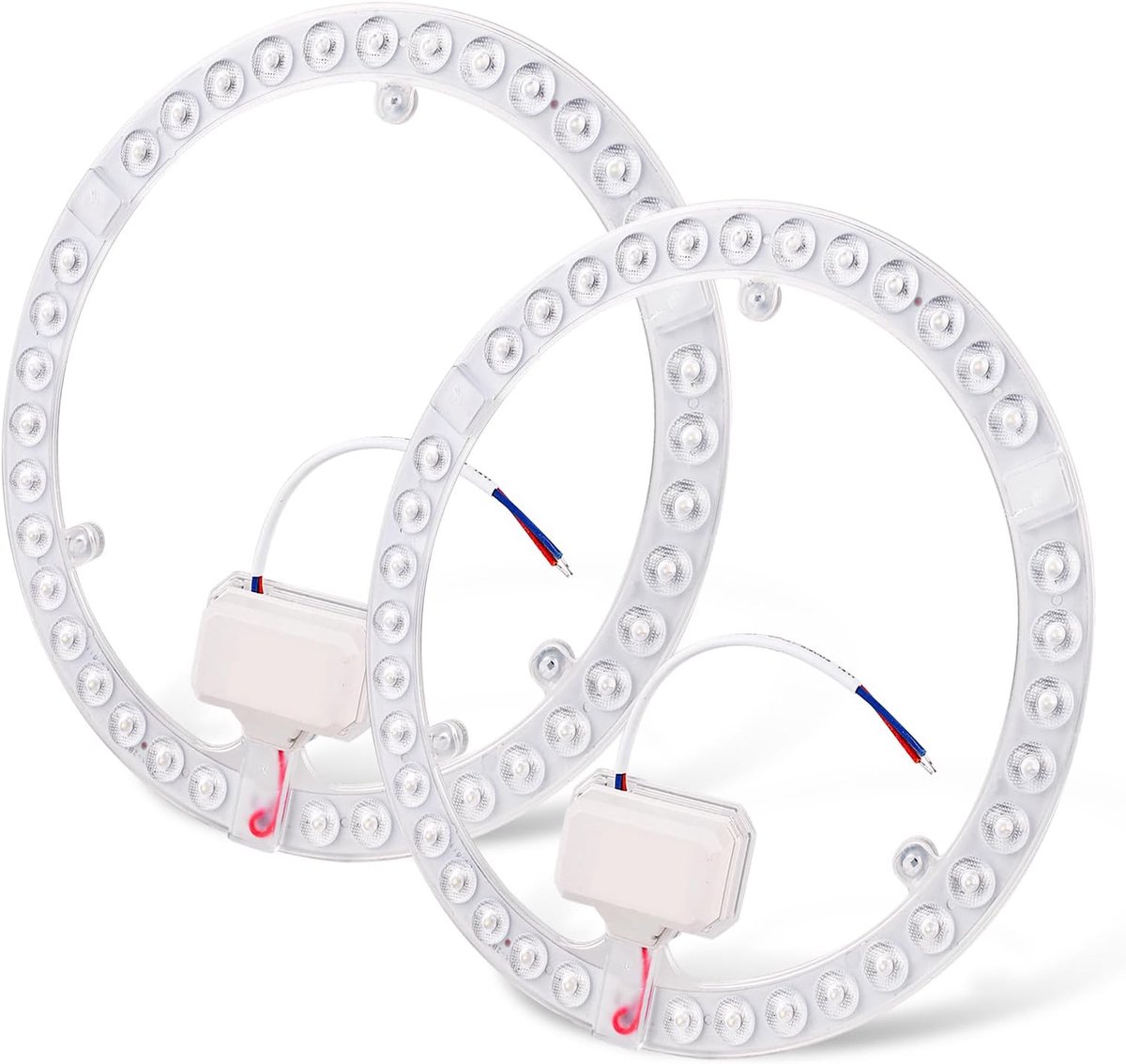 36 W, magnetisch, 2 stuks, ronde module, vervanging, Ø 23 cm, wit