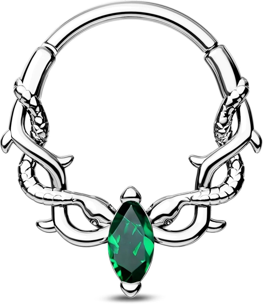 Crareesi Mania 16G septum piercing slang daith piercing sieraad