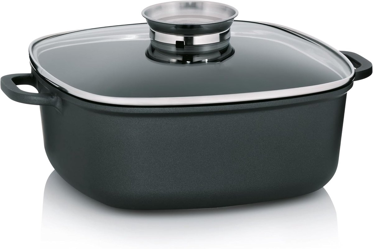 11553 Braadpan met aromaknop, antiaanbaklaag, gegoten aluminium (5