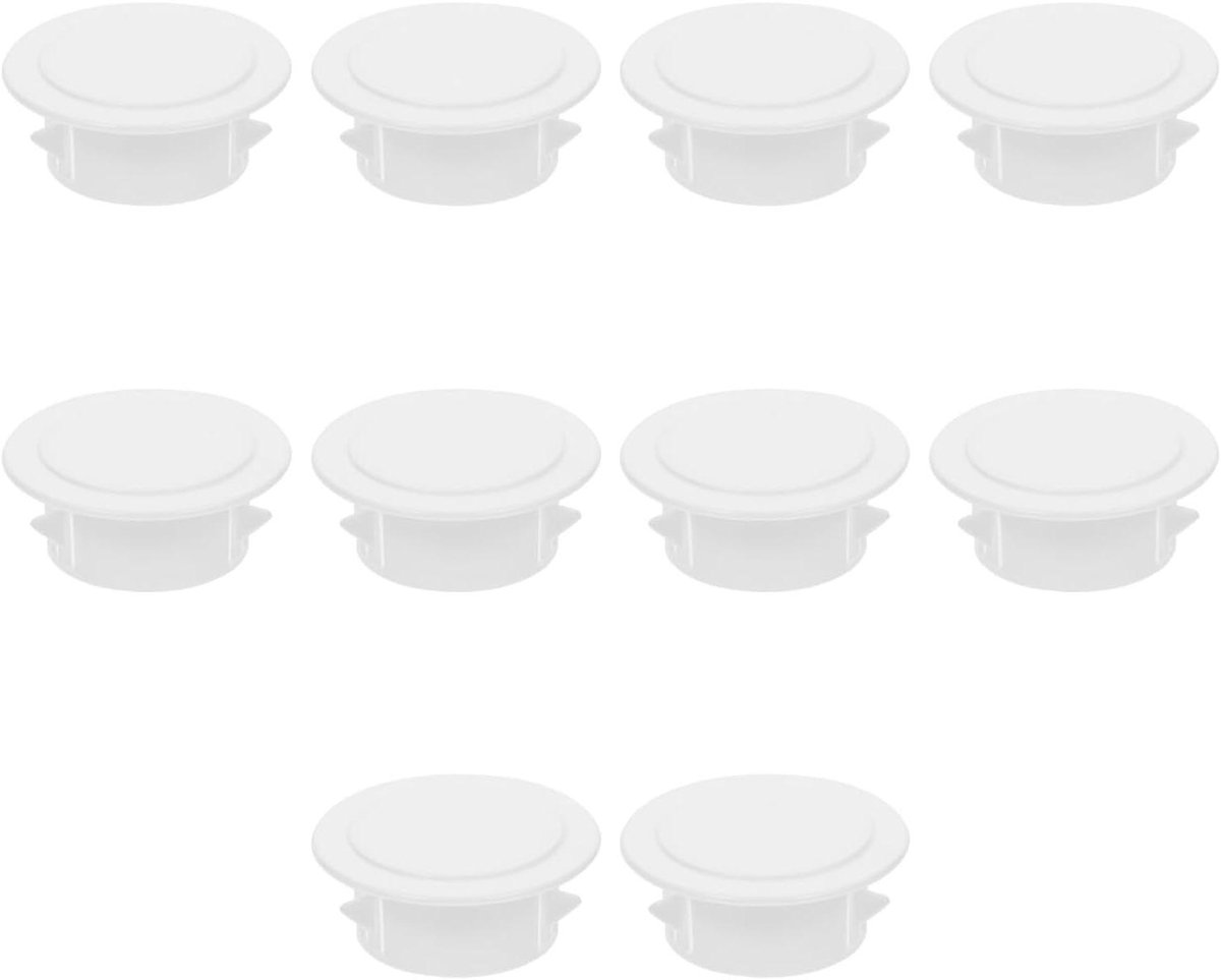 Escutcheon Platen - Afdekplaten Muurgat - Afwerking Leidingen - Hittebestendig Corrosiebestendig - 10 Stuks - Wit