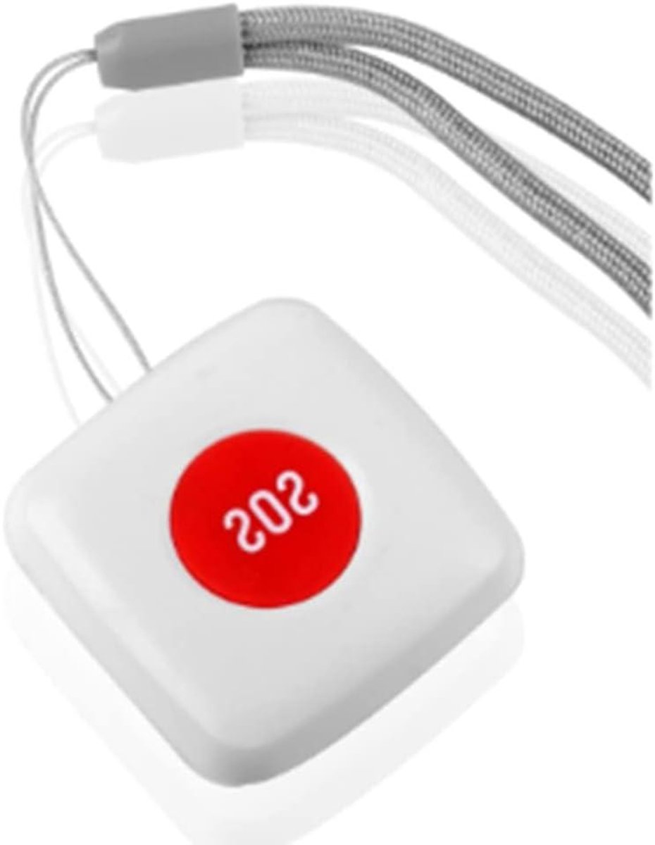 SOS Noodknop - Paniekknop Alarm - Eerste Hulp - Waterdicht Ontwerp - Mini Formaat - Wit