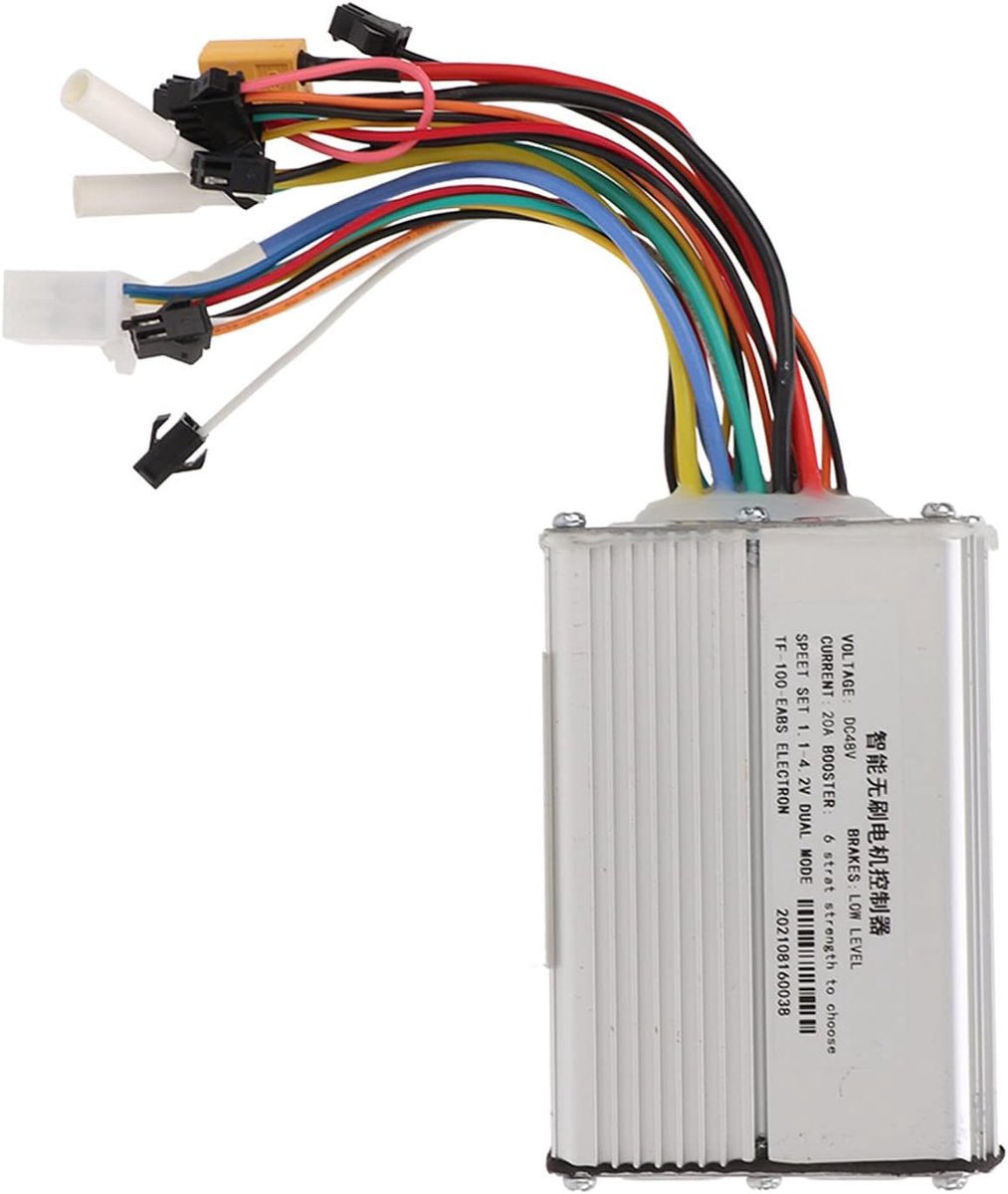 SnelShoppen - Elektrische Scooter Controller 48V 20A Voor Brushless Motor - Betrouwbare en Eenvoudige Installatie met Gevoelige Remfunctie