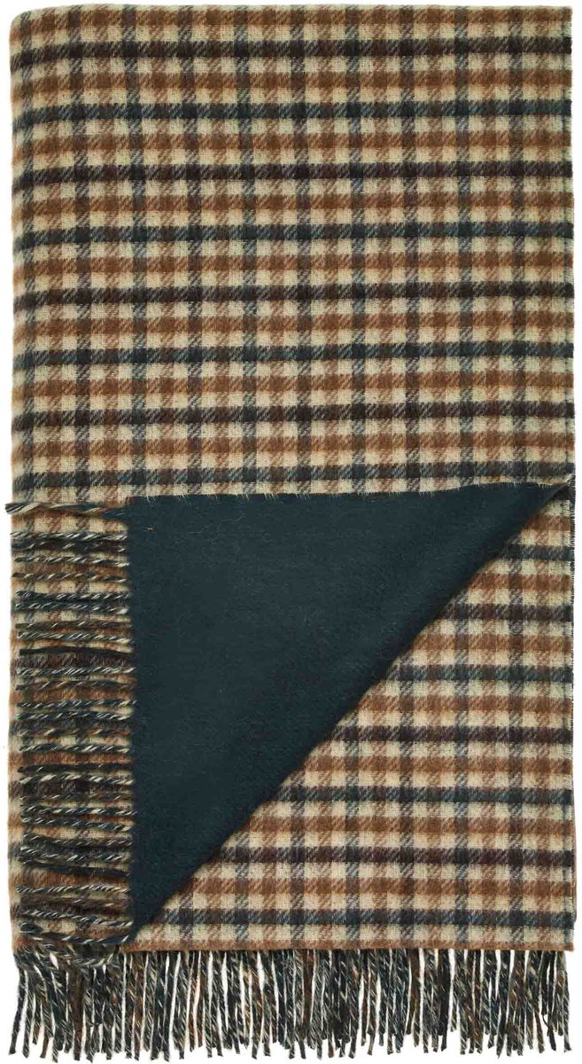 Plaid Estate Gun Club Groen - Country Side Collection - Merino Lamswol - 140x185 - Bronte by Moon Scotland