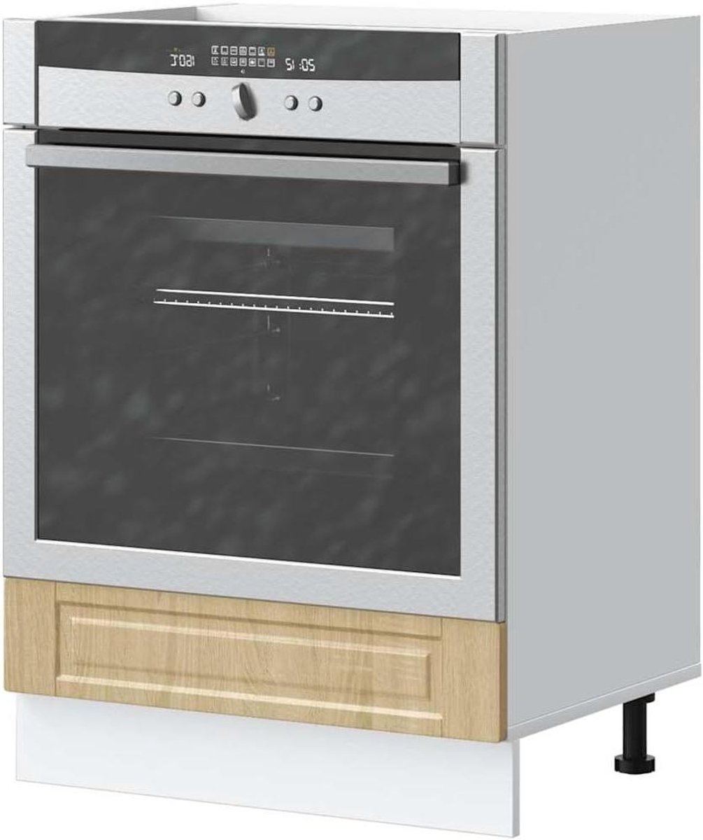 Fornuis Ombouwkast - Ovenkast Keuken - Keuken Organiseren - Verstelbare Poten - 60 x 46 x 81.5 cm - Sonoma Eiken