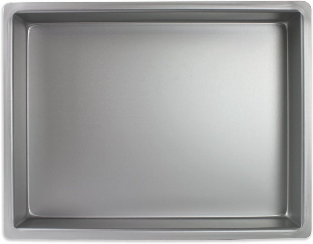 Langwerpige Bakvorm - Cakevorm Aluminium - Bakken Thuis - Gelijkmatige Warmteverdeling - 28 x 38 x 10 cm - Zilver