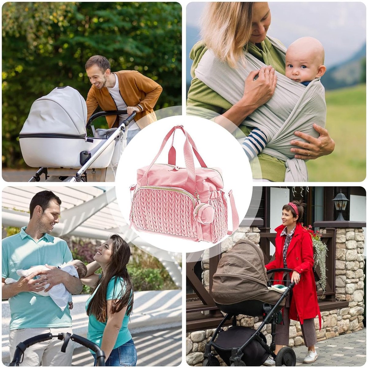Luiertas Rugzak - Baby tas - Reizen met baby - Waterdicht met nat vak