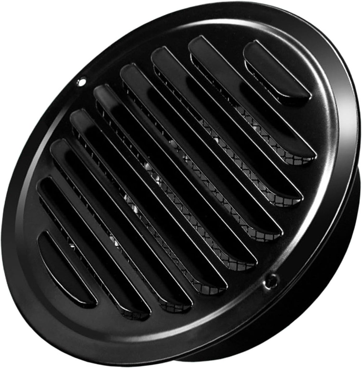 Rond Ventilatierooster - Afzuigkap Rooster - Ventilatie Binnen - Insectenwerend Gaas - 8 Maten Beschikbaar - Zwart