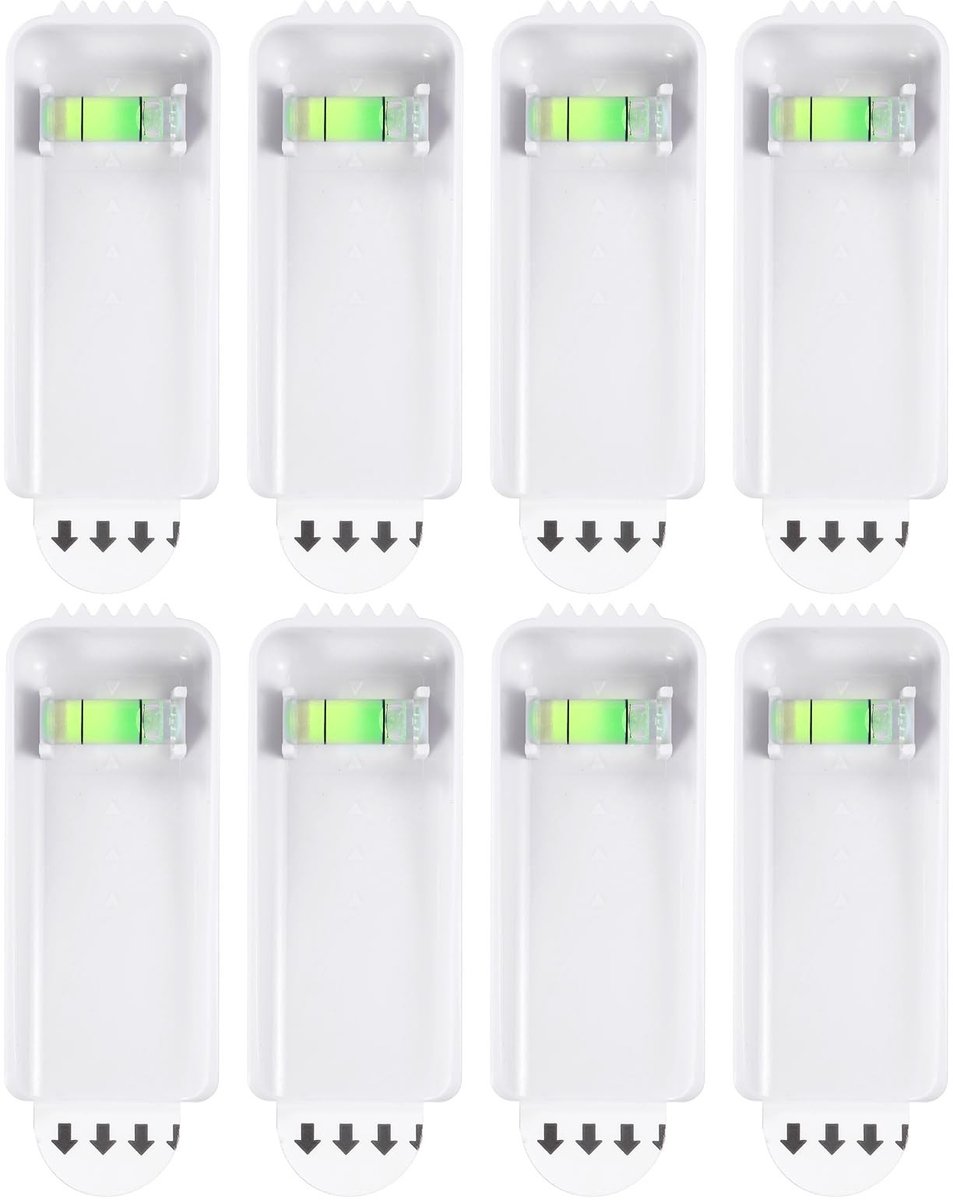 Omgoods - 8 Stuks Grote Canvas Hangers met Zelfklevende Strips voor Wanddecoratie