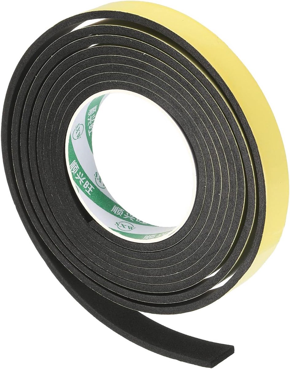 METERXITY Enkelzijdige EVA-schuimband - sponslijm van toepassing op buiten, tuin (20mmx4mmx3m, geel)