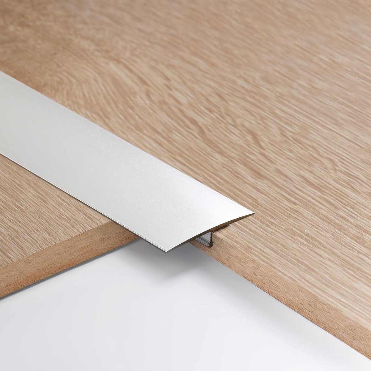 Omgoods - 8 Stuks Aluminium T-profielen voor Vloer, 2cm Breed, Vloerovergang Tape, Vloerafwerkingsprofiel Strip