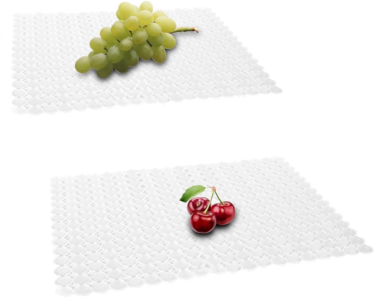 Omgoods - Set van 2 PVC Gootsteenmatten - Beschermende Mat voor Keuken Gootsteen