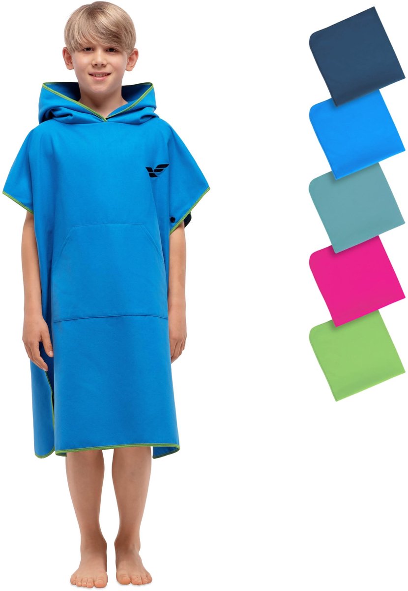 Omgoods - Fit-Flip Strandhanddoek - Ultra Licht Sneldrogend Surf Poncho voor Mannen en Vrouwen