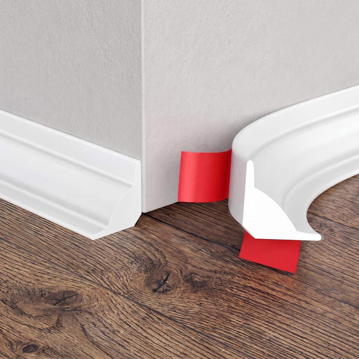 Omgoods - Flexibele Zelfklevende Sierlijst TPE 3 m voor Plafond en Wandafwerking in Wit