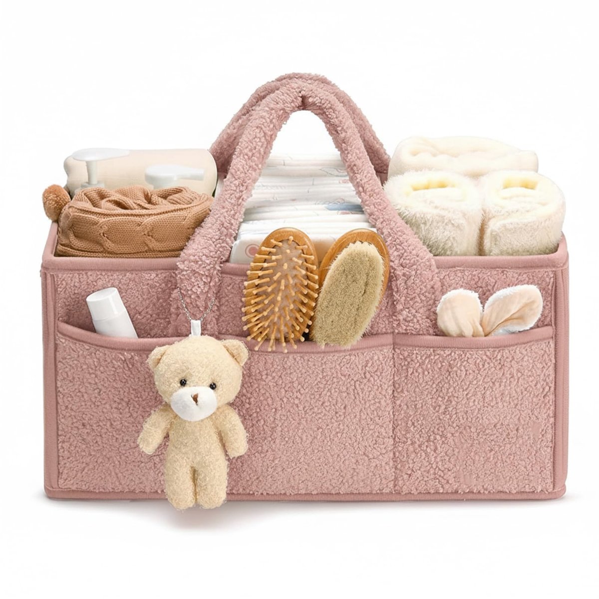 Omgoods - Baby Diaper Organizer met Handvat - Multifunctionele Opbergmand voor Babyspullen