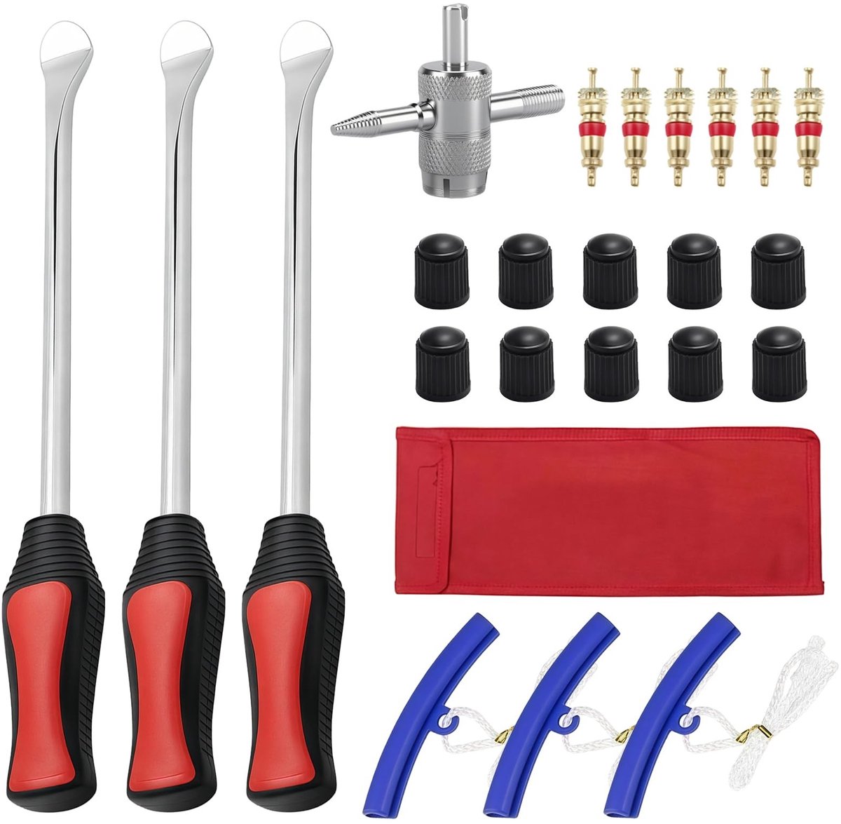 Omgoods - 23-delige Bandenmontage Set - Inclusief 3 Bandenlevers en Velg Protectors