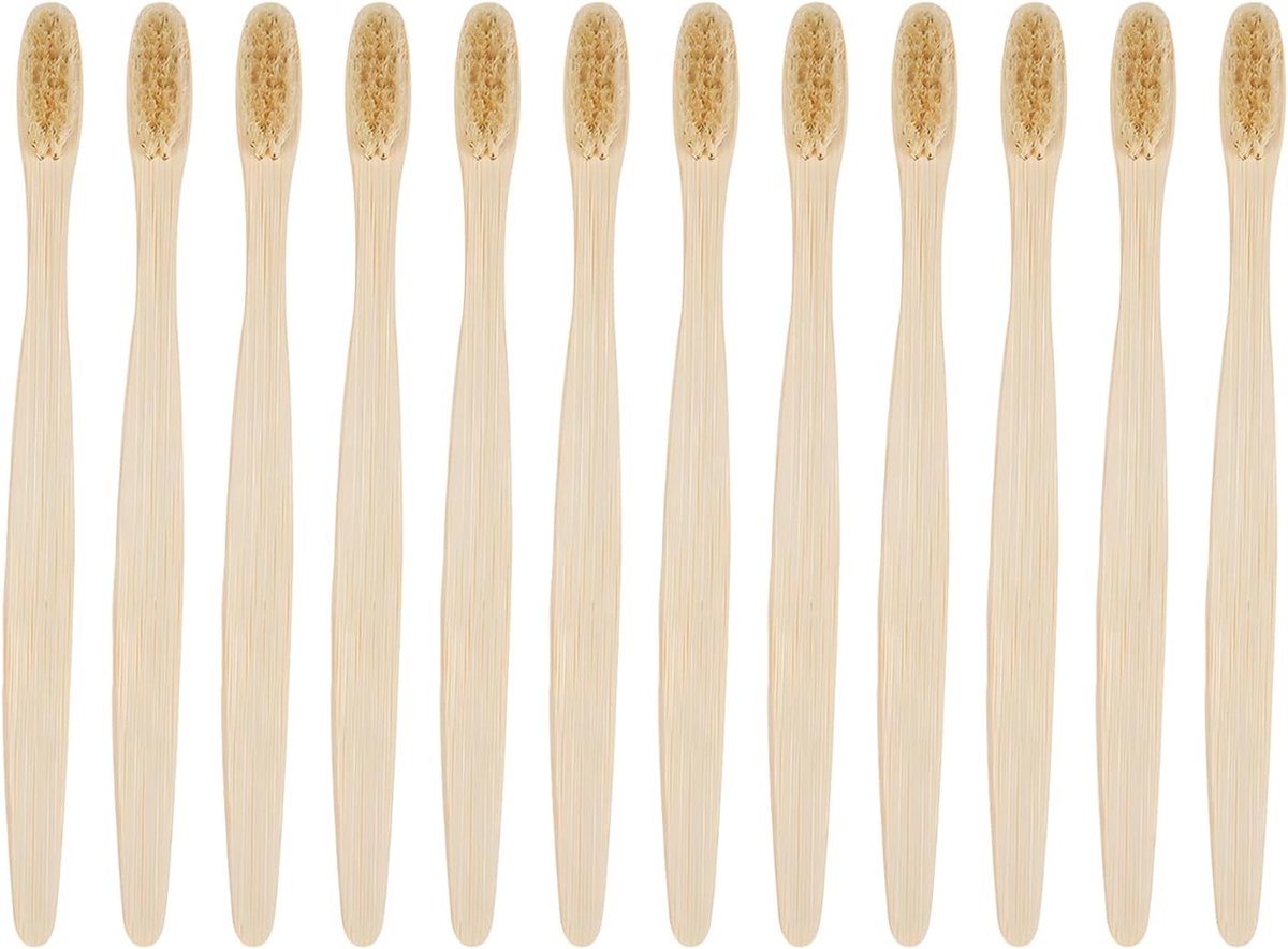 10 stuks bamboe tandenborstels, zacht, natuurlijke houten tandenborstel, bamboe koolstofvezel, borstelharen voor de beste schoonheid, houten tandenborstels, familieset